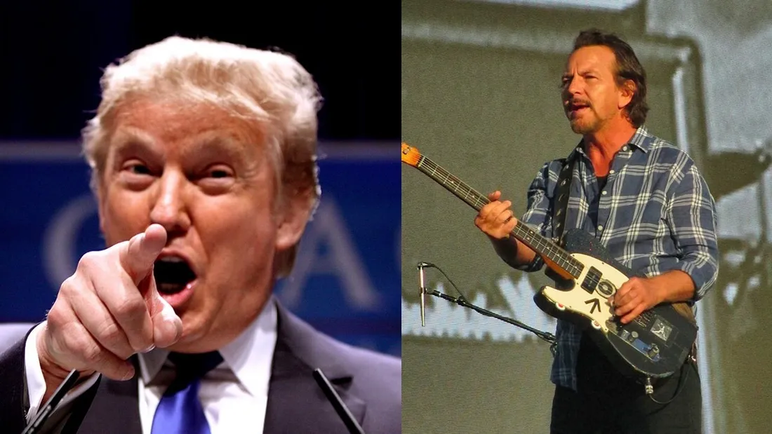 Donald Trump brocardé par Pearl Jam dans "Wreckage".