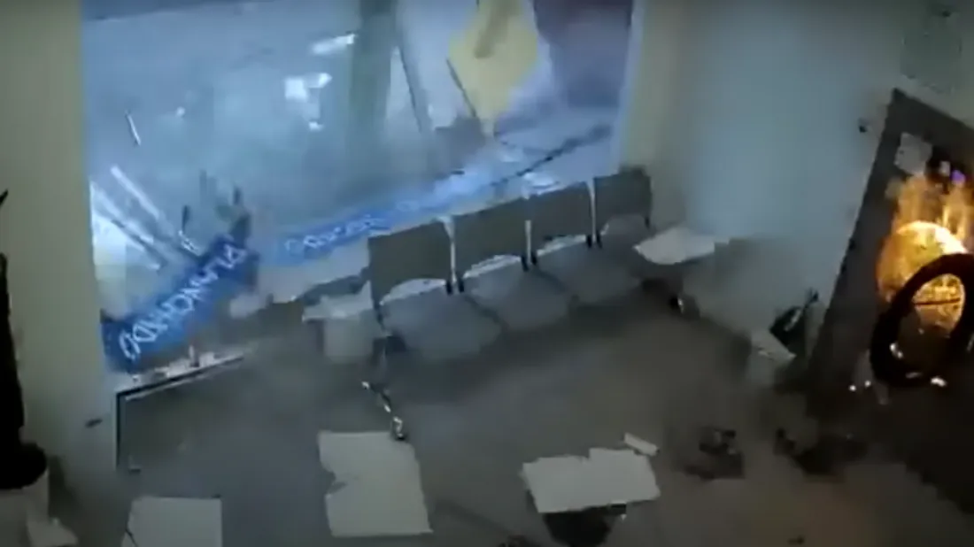 L'explosion de cette blanchisserie à La Corogne a été filmée par une caméra de surveillance.