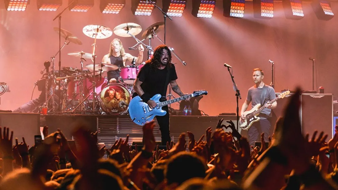 Les Foo Fighters en concert en 2017.
