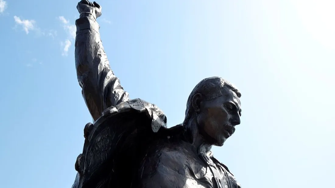 La statue de Freddie Mercury à Montreux.