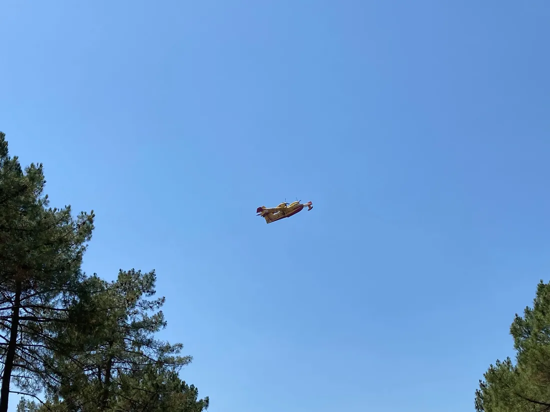 Un Canadair en action l'été dernier en Gironde