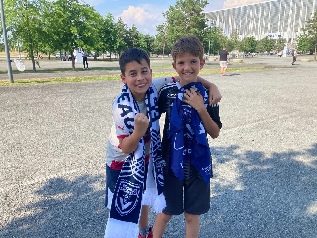 Les plus jeunes aux rendez-vous pour encourager les Girondins