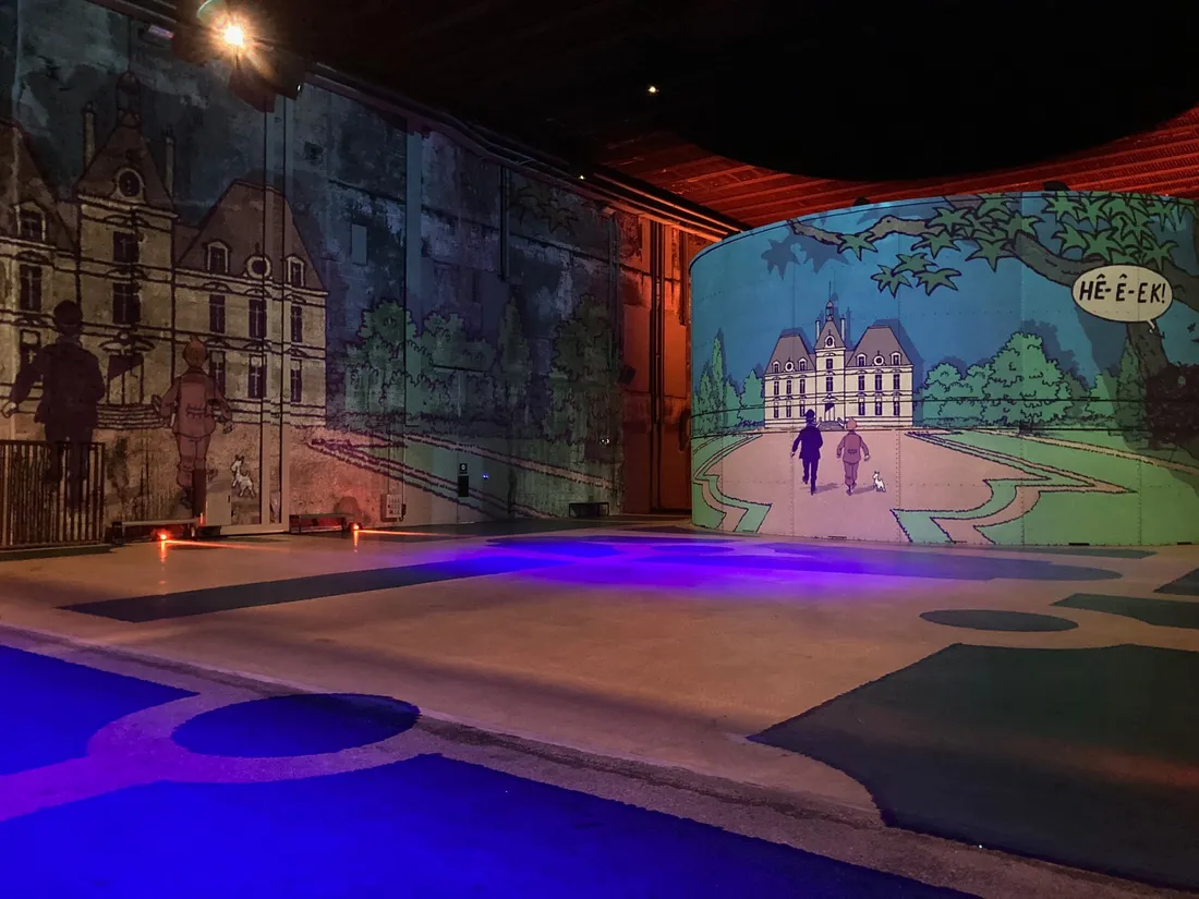 "Tintin l'aventure immersive" était très attendu au Bassin de Lumière à Bordeaux
