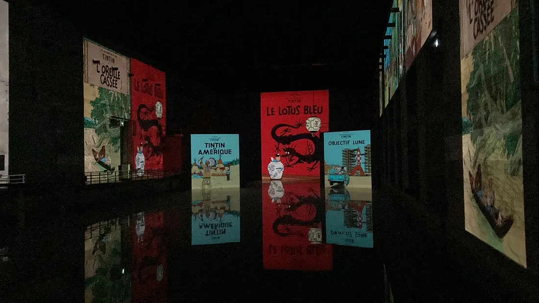 "Tintin l'aventure immersive" au Bassin de Lumières