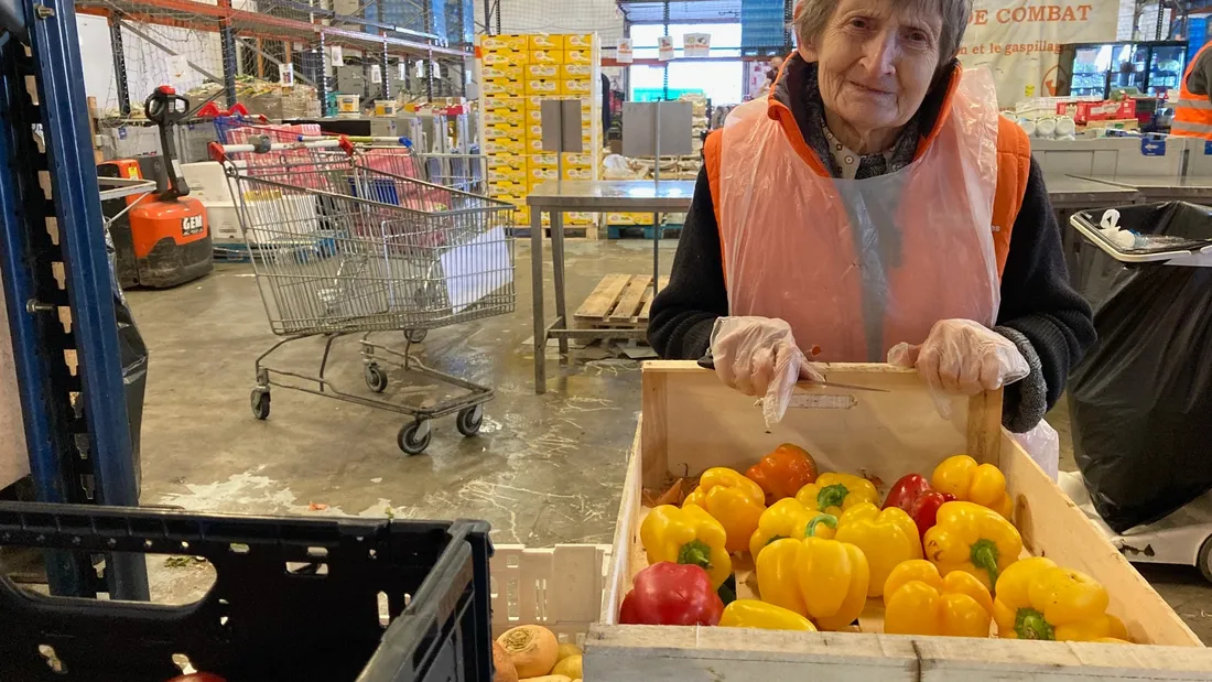 Maryvonne, 91 ans, est la doyenne des bénévoles de la Banque alimentaire de Gironde