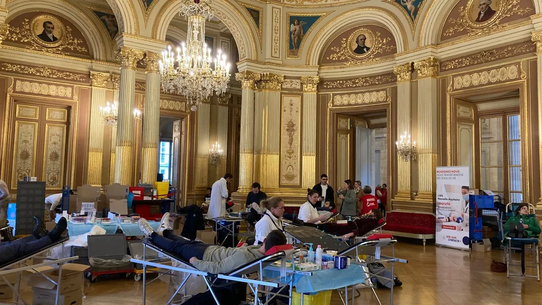 Une collecte exceptionnelle de l'EFS avait lieu ce jeudi 7 décembre à l'Opéra de Bordeaux