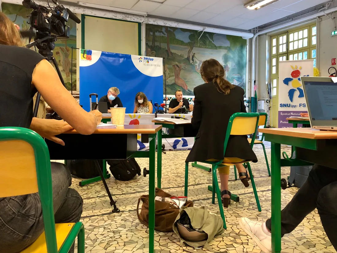 Conférence de presse du SNUIPP-FSU.