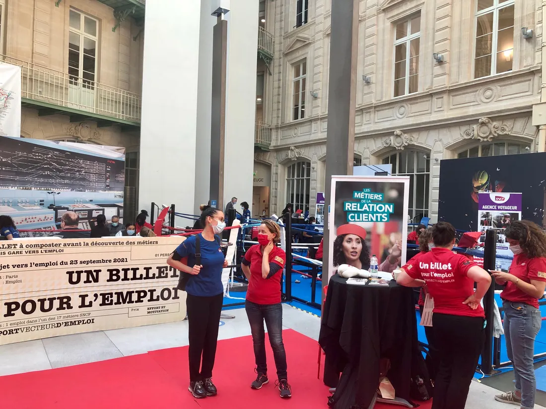 Le forum "un billet pour l'emploi" organisé par la SNCF le 23 septembre 2021.