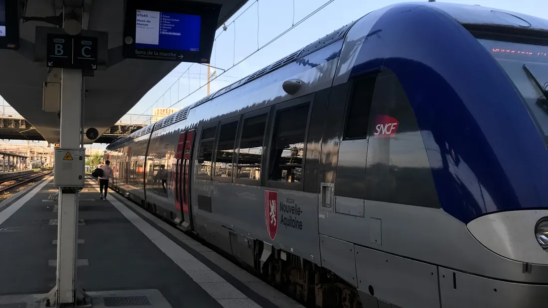 TER en gare de Bordeaux Saint-Jean