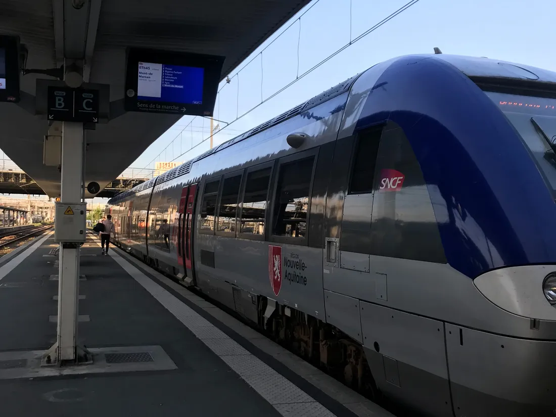 TER en gare de Bordeaux Saint-Jean