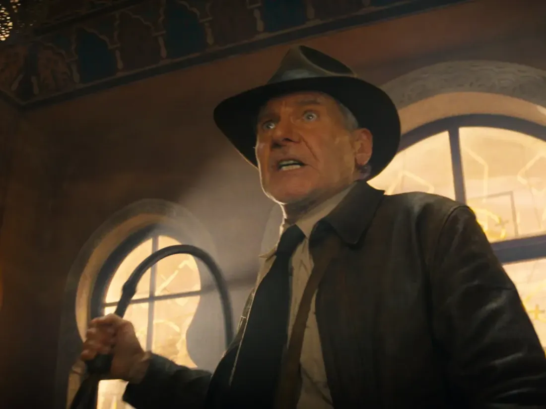 Harrison Ford dans "Indiana Jones et le Cadran de la destinée".