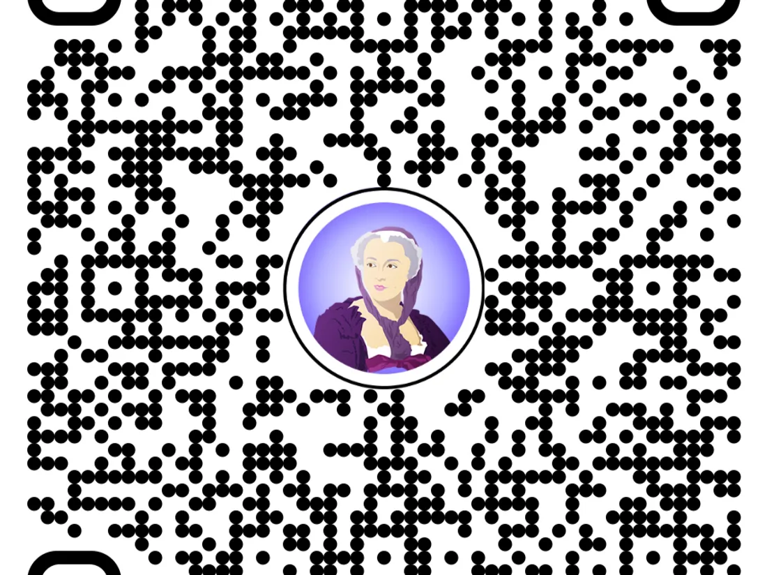 Le QR code pour découvrir la statue de Françoise de Graffigny