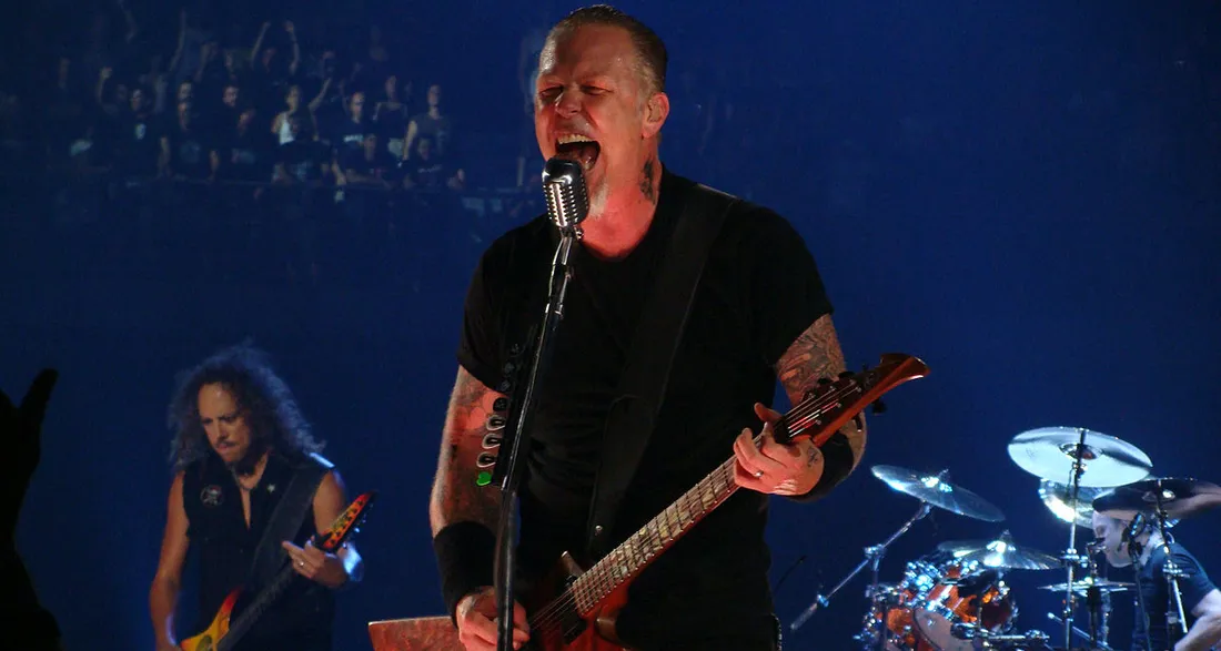 James Hetfield avec Metallica.