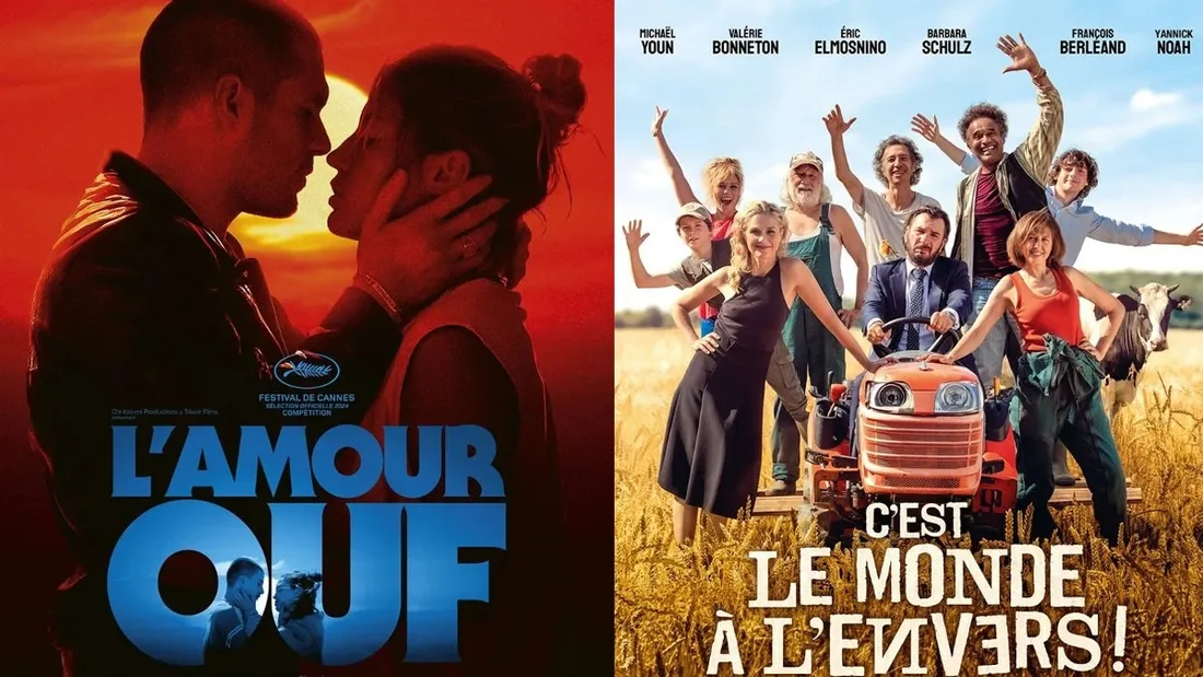 "L'amour Ouf !"  et "C'est le monde à l'envers", au cinéma le 16 octobre.