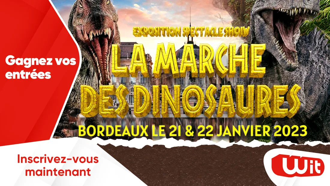 La Marche des Dinosaures : gagnez vos entrées pour l'exposition spectacle