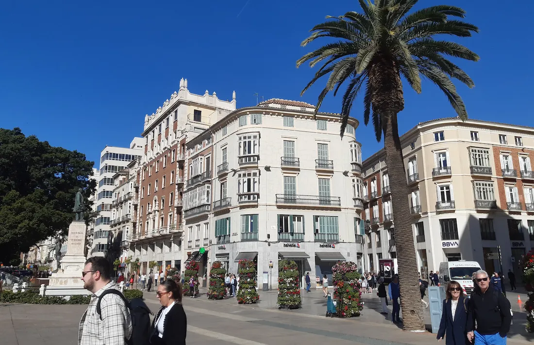Malaga et ses 2901 heures de soleil par an...