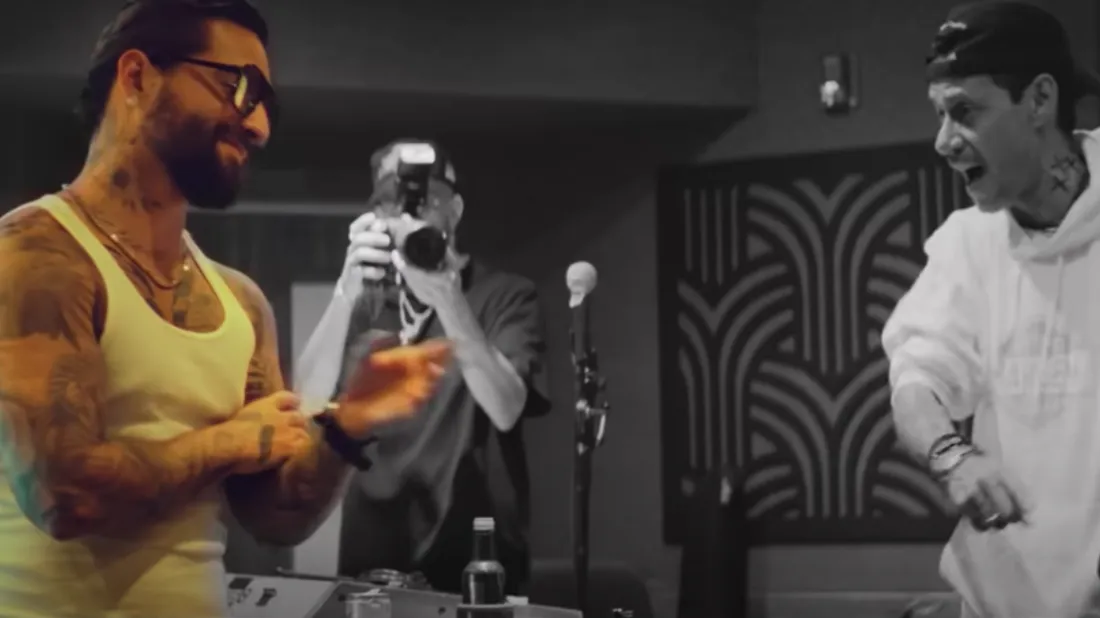 Maluma et Marc Athony dans le clip de La Fórmula