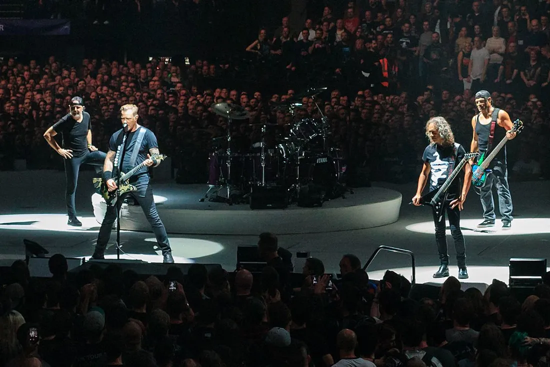 Metallica en concert au stade O2 de Londres, le 22 octobre 2017.
