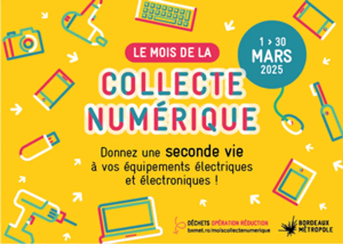 Le mois de la Collecte Numérique est organisée pour la deuxième année par Bordeaux Métropole