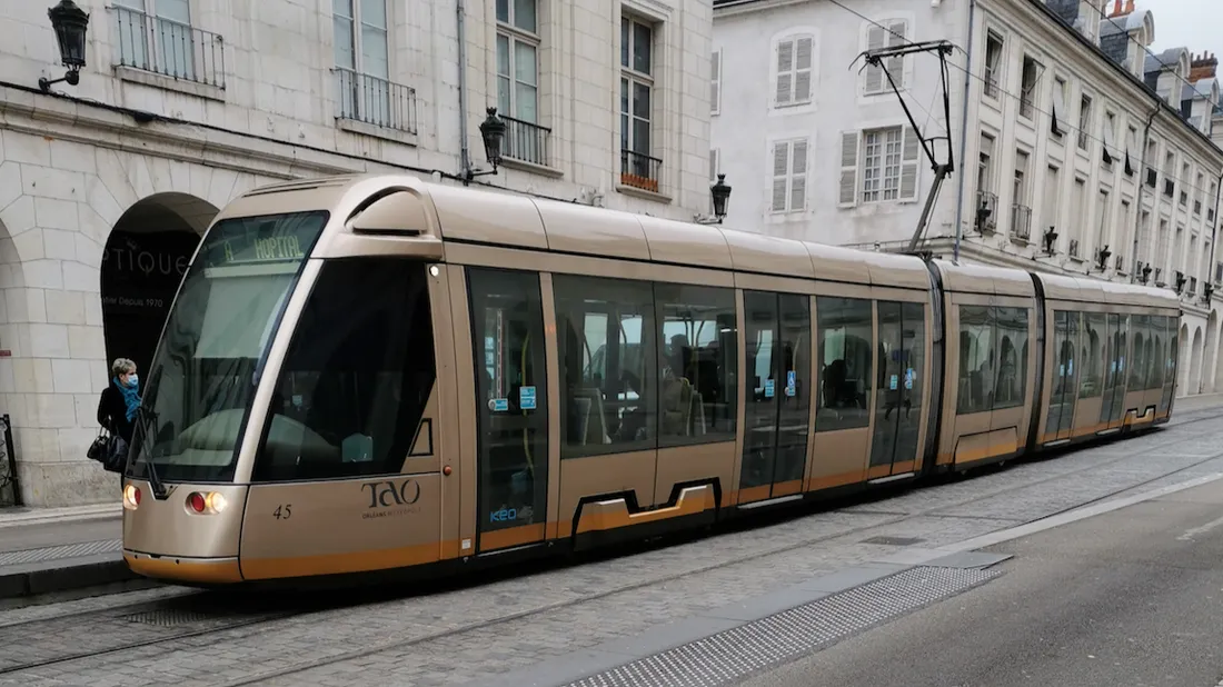 Le tramway à Orléans.