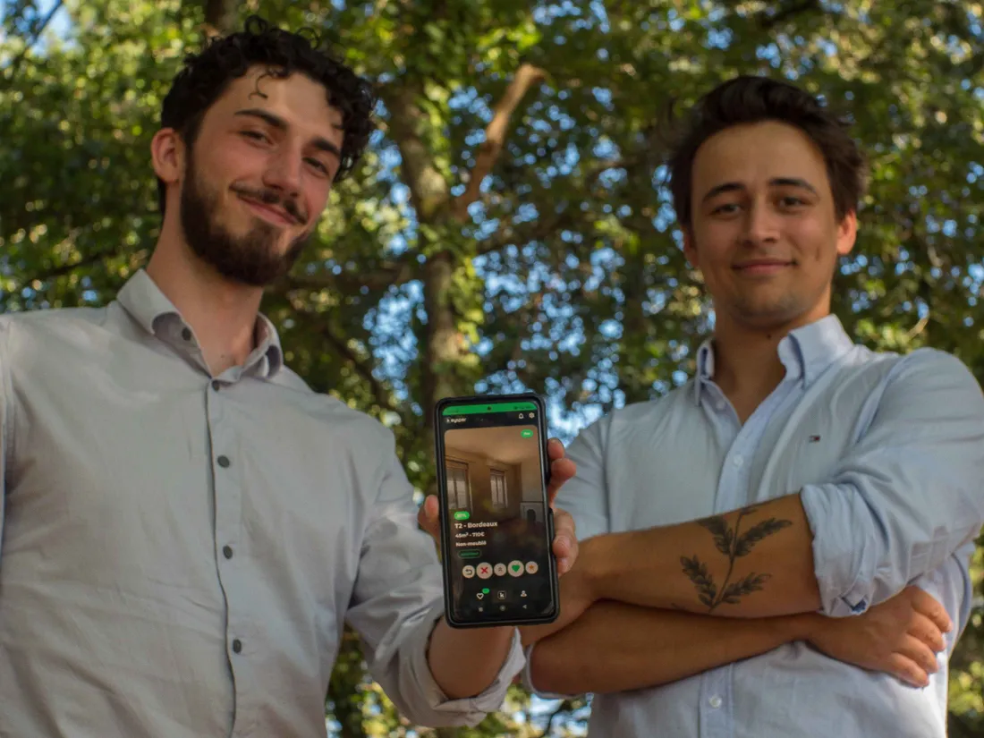 Clément et Antoine, deux jeunes diplômés bordelais ont élaboré l'appli Keysper