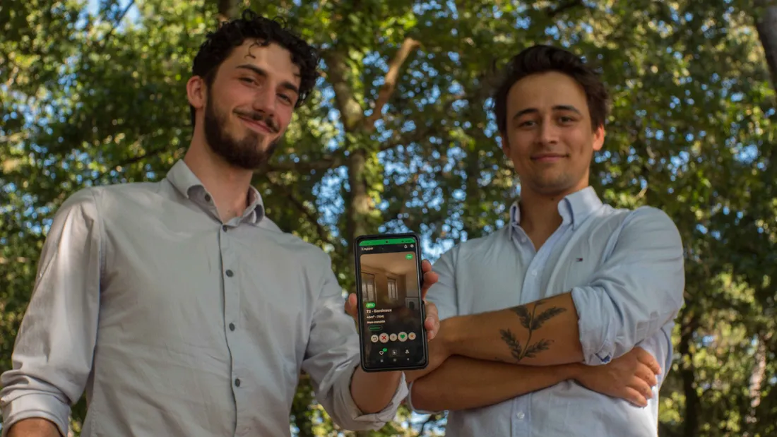 Clément et Antoine, deux jeunes diplômés bordelais ont élaboré l'appli Keysper