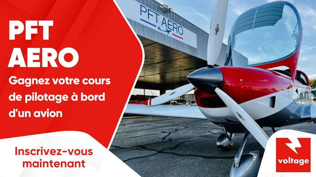 PFT AERO : gagnez votre cours de pilotage à bord d'un avion