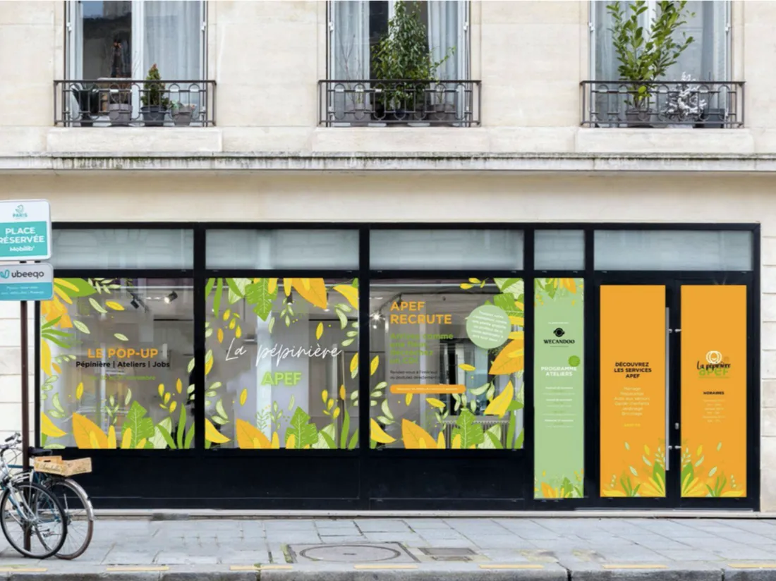 La pépinière APEF s'installe dans le 3e arrondissement de Paris.