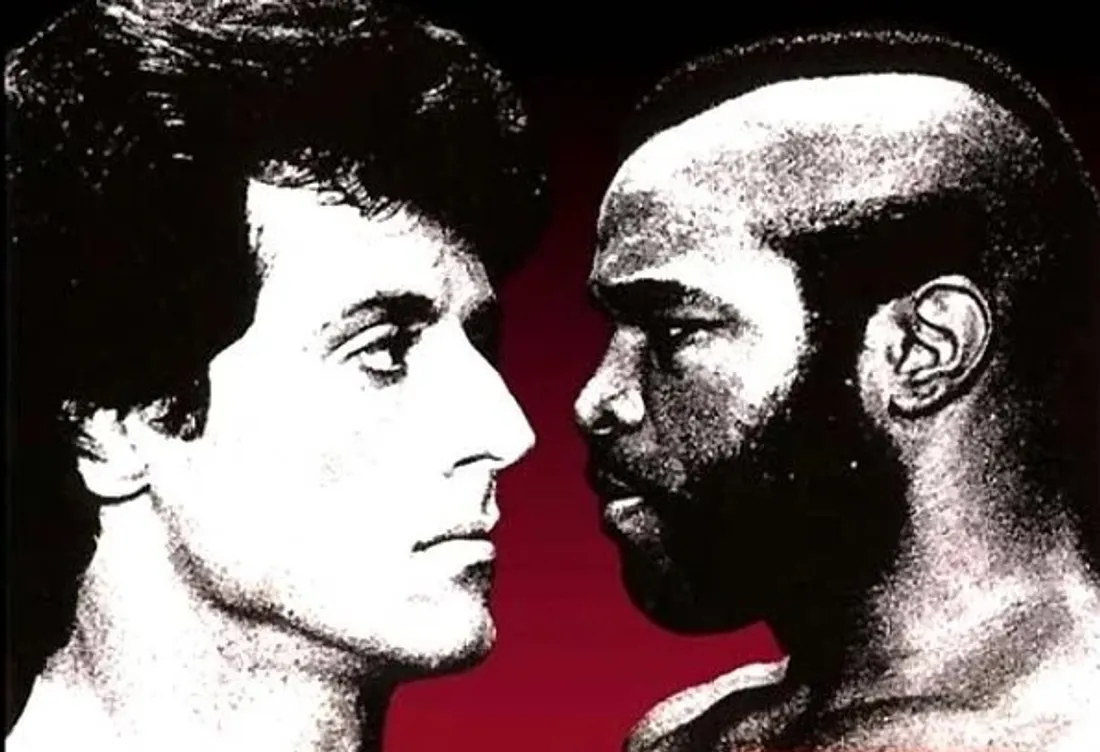 Sylvester Stallone affronte Mr T dans "Rocky III - l'Oeil du tigre".