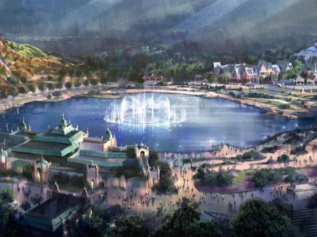Concept Art des mondes du Roi Lion et de La Reine des Neiges