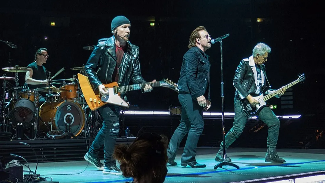 U2 en concert à Berlin, le 31 août 2018.