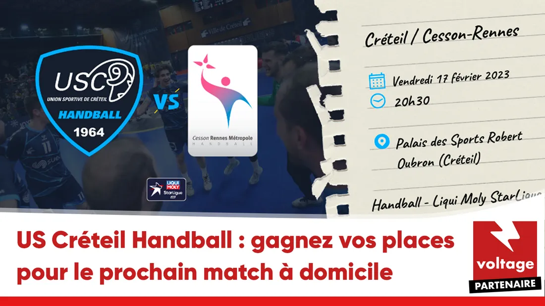 US Créteil Handball : gagnez vos places pour le prochain match à domicile