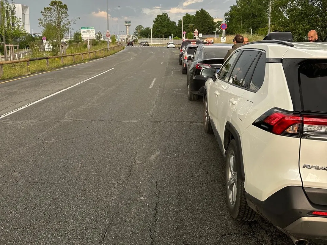 Les taxis mobilisés à Bordeaux