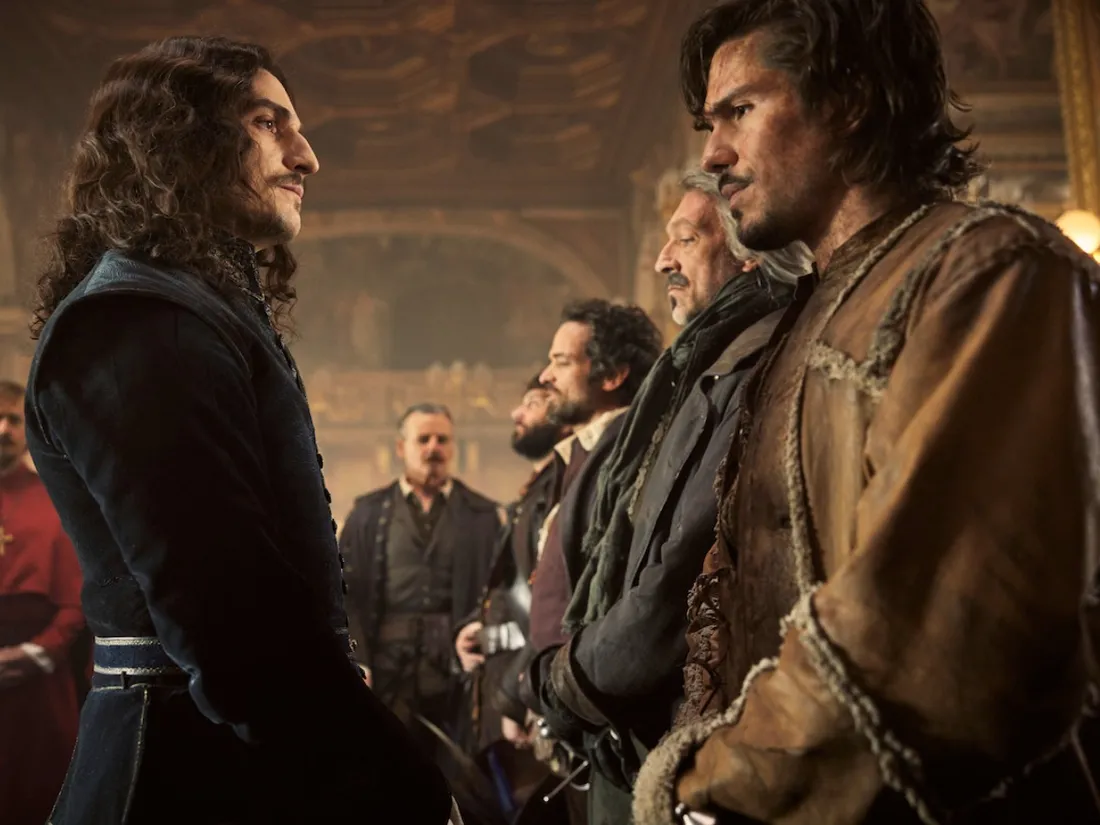 Louis Garrel, François Civil et Vincent Cassel dans "Les Trois Mousquetaires : D’Artagnan".