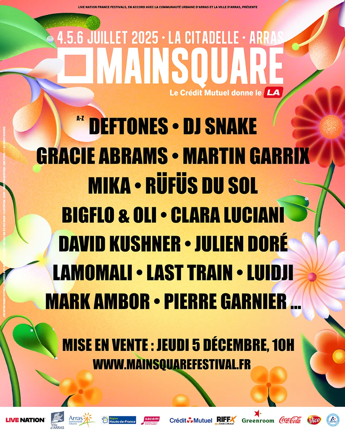 Programmation Main Square Festival 2025