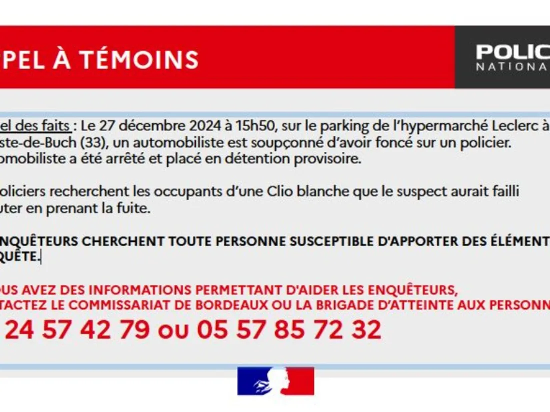 Appel à témoins