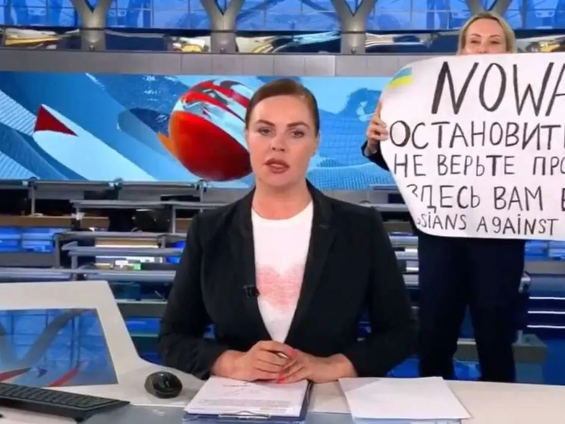journaliste russe Marina Ovsiannikova 