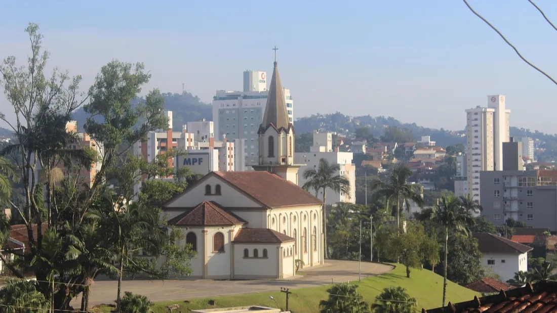La ville de Blumenau au sud du Brésil.