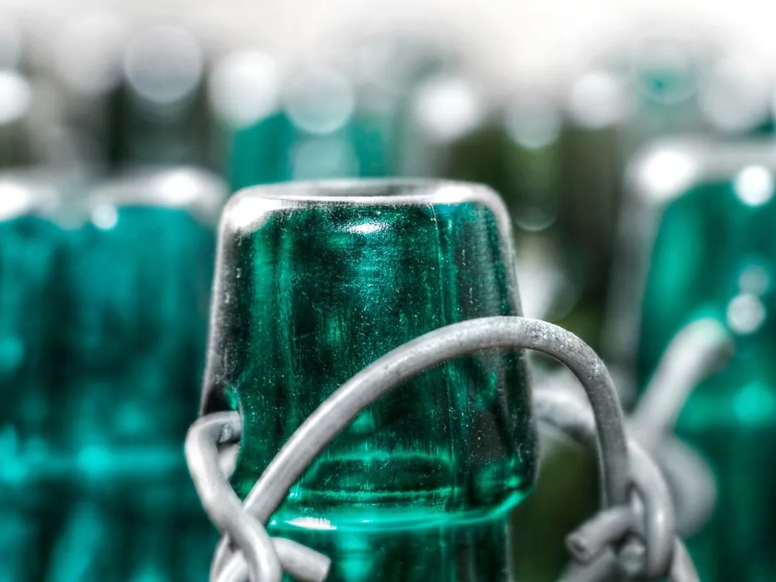 Une bouteille en verre - Photo d'illustration