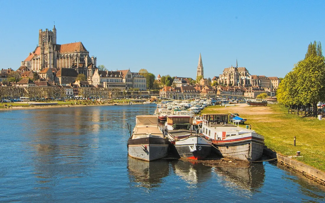 L'Yonne à Auxerre.