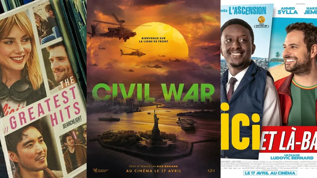 "The Greatest Hits" sur Disney +, "Civil War"  et "Ici et là-bas", au cinéma le 17 avril.