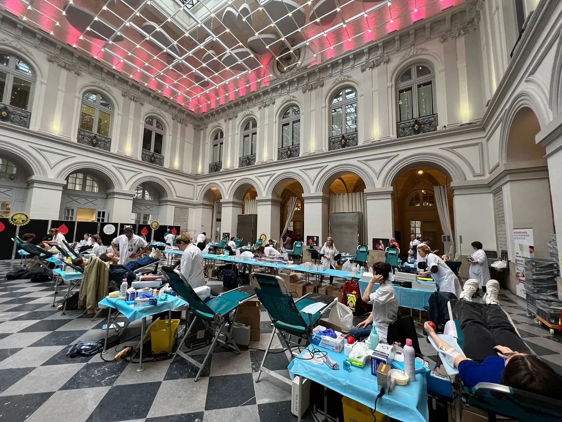 La collecte de l'EFS au Palais de le Bourse en 2023
