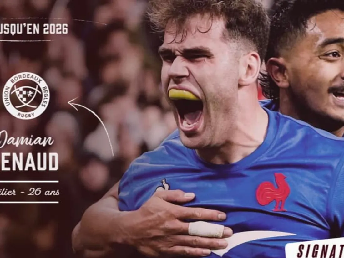 A 26 ans, Damian Penaud deviendra girondin en intégrant l'UBB