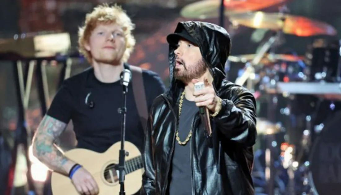 Quand Eminem débarque par surprise au concert d'Ed Sheeran pour interpréter “Lose Yourself” (vidéo)