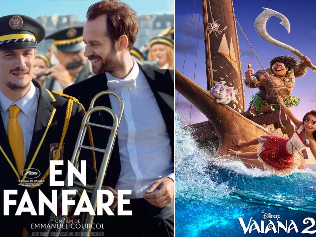 Au cinéma cette semaine : "En Fanfare" et "Vaiana 2"