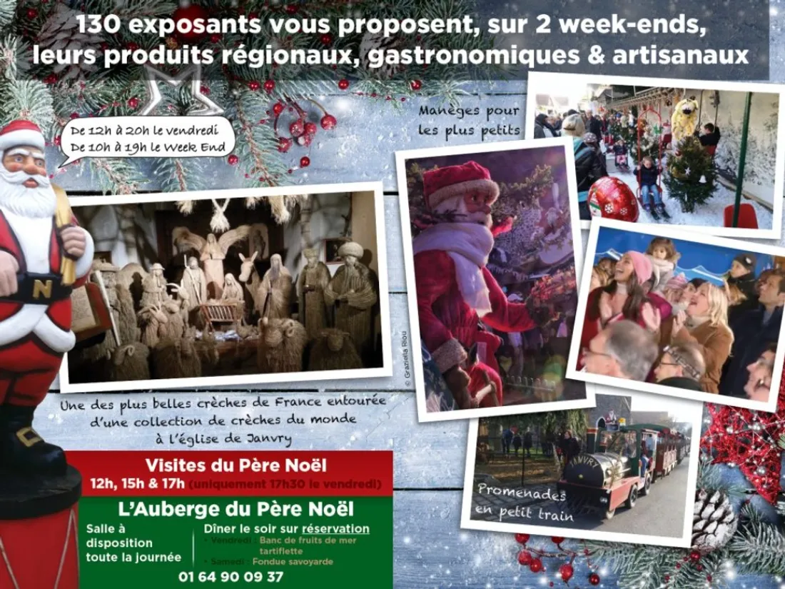 De nombreuses animations sont organisées autour des 130 exposants du marché de Noël de Janvry