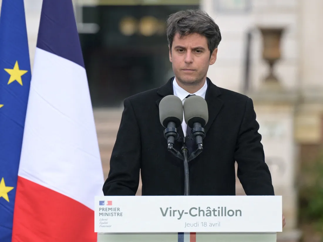 Gabriel Attal à Viry-Châtillon