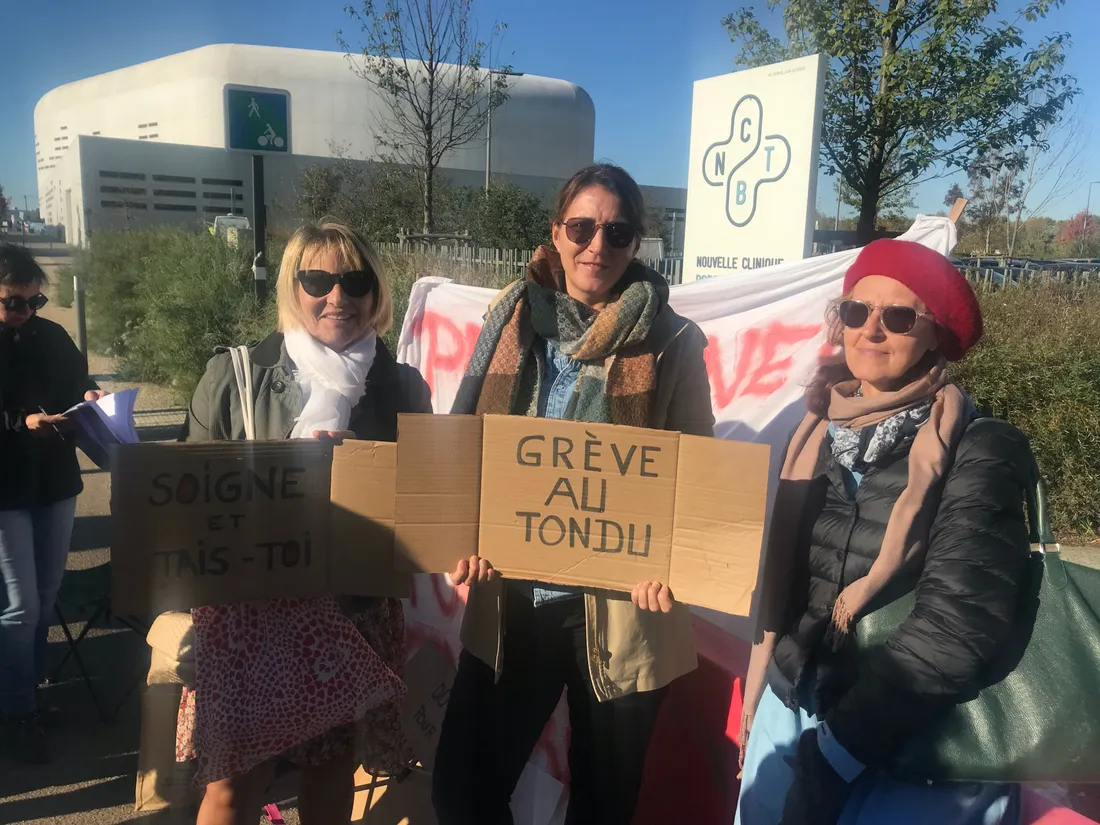 Les soignants et personnels administratifs de la Clinique du Tondu sont en grève depuis 15 jours