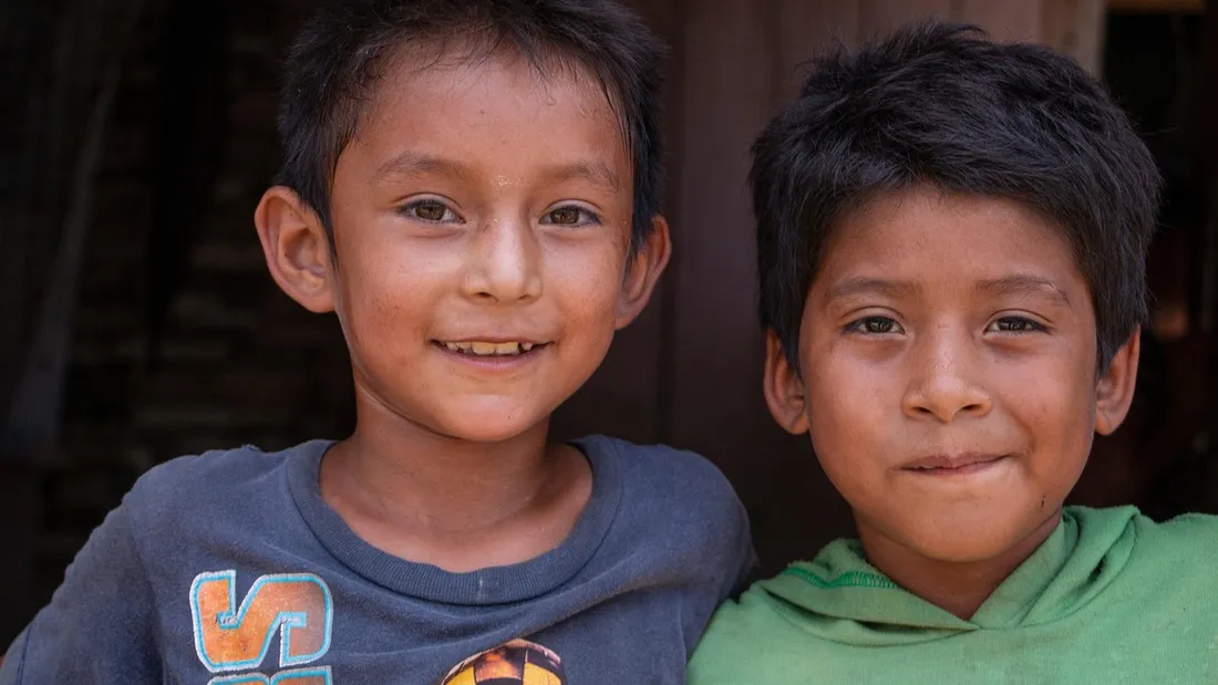 Deux enfants mexicains.