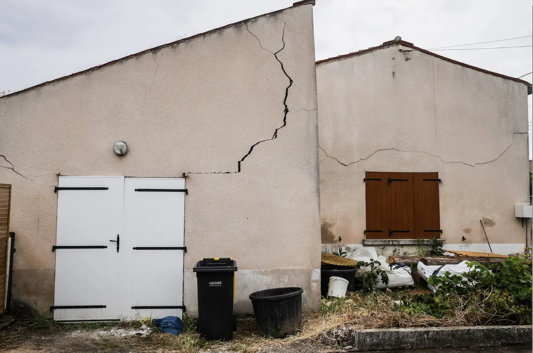 Des maisons fissurées par le séisme à La Laigne.